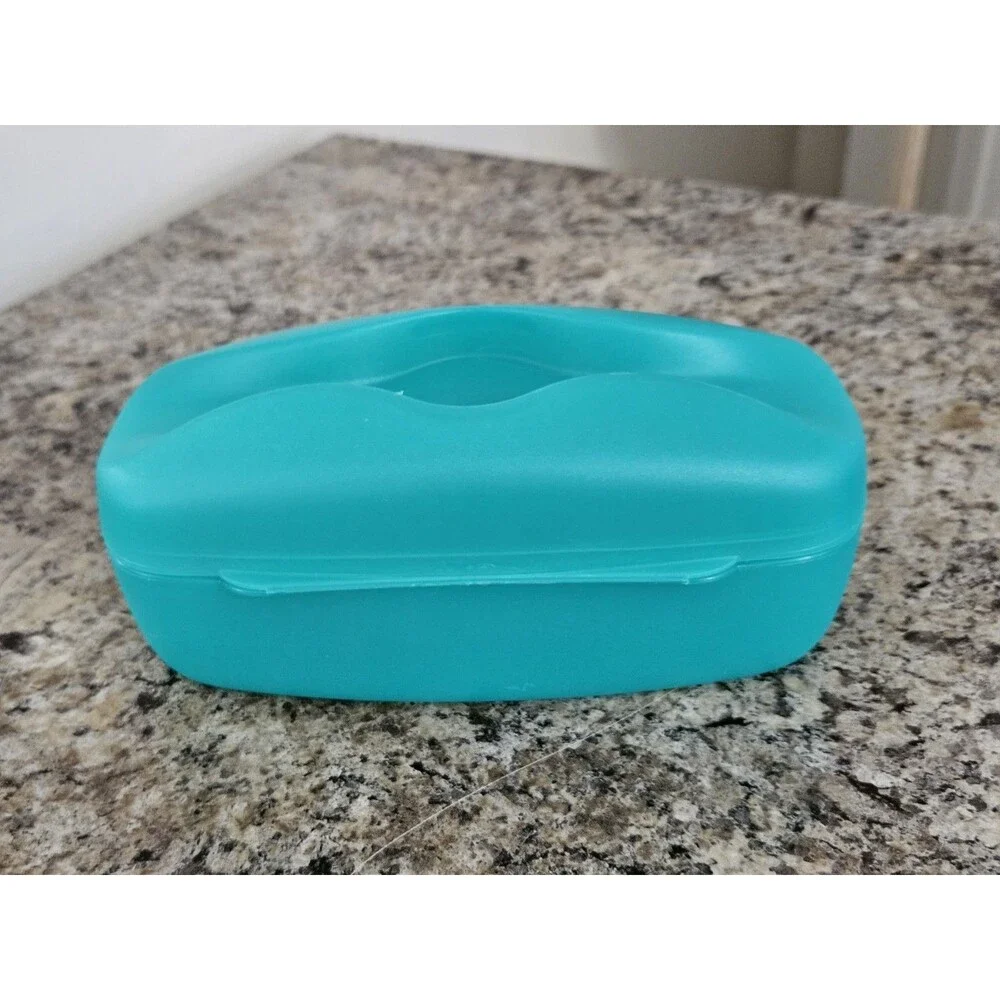 Tupperware Mini-Twin Sub Sandwich Keeper Hoagie Keeper Hot Dog Keeper #7088A
